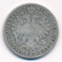 Ausztria 1859A 1Fl Ag "Ferenc József" T:3 Austria 1859A 1 Florin Ag "Franz Joseph&quo...