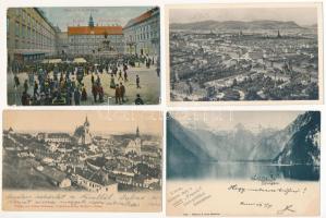 21 db RÉGI osztrák város képeslap vegyes minőségben / 21 pre-1945 Austrian town-view postcards in mixed quality