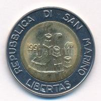 San Marino 1991. 500L "Terra Ospitale 1944" T:1- 
San Marino 1991. 500 Lire "Terra O...