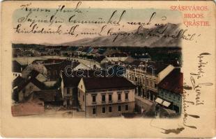 1903 Szászváros, Broos, Orastie; látkép / general view (kopott sarkak / worn corners)