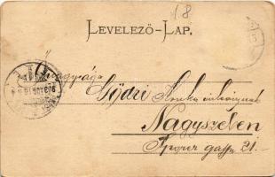 1903 Szászváros, Broos, Orastie; látkép / general view (kopott sarkak / worn corners)