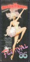 1986 Bp., Moulin Rouge fesztivál színes prospektus