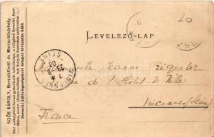 1903 Borszék, Borsec; Alsó borszéki részlet. Soós kiadása. Hátoldalon Soós Károly reklámja / general...