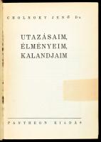 Cholnoky Jenő: Utazásaim, élményeim, kalandjaim. Bp., 1942, Pantheon, 396 p. Fekete-fehér képekkel i...