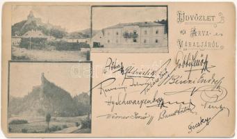 1899 (Vorläufer) Árvaváralja, Oravsky Podzámok (Magas-Tátra); várrom / castle (EM)