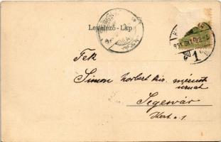 1904 Kolozsvár, Cluj; Mátyás király tér, Státus paloták, Erdélyi Bank, üzletek / square, palaces, Tr...