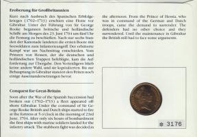 Gibraltár 1990. 2p "II. Erzsébet" bélyeges érmés borítékon, alkalmi bélyegzővel T:1 hátold...