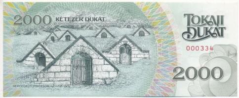 Hajdúnánás 2016. 2000 Tokaji Dukát "Szepsi Laczkó Máté", "000334" sorszámmal T:I