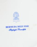 Herendi Bermuda reeffish - spotlight parrotfish egyedi festésű tányér. Kézzel festett, jelzett, hibá...