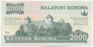 2012. 2000 Balatoni Korona "Thury György", "000331" sorszámmal T:I,I-