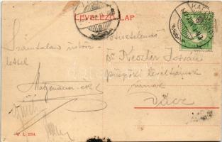 1909 Kaposvár, Korona utca, Korona szálloda, Geiszler Nep. János, Krausz Géza, Gulyás Gyula üzlete. ...