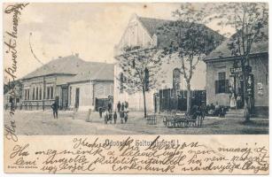 1908 Soltvadkert, utca, zsinagóga, Stern Mór üzlete és saját kiadása. Nagyon ritka! / synagogue. very rare! (fl)
