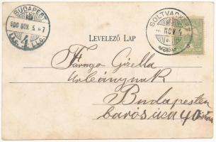 1908 Soltvadkert, utca, zsinagóga, Stern Mór üzlete és saját kiadása. Nagyon ritka! / synagogue. ver...