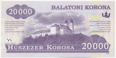 2012. 20.000 Balatoni Korona "I. András király", "000097" sorszámmal T:I