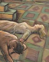 Pataky Ferenc (1897-?): Rómeó és Júlia. Pasztell, papír, jelzett, lap széle kissé sérült, 60x47,5 cm