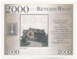 Alsómocsolád 2000 Rigac "R 000639" sorszámmal T:I