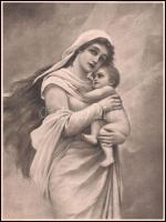Cuno von Bodenhausen (1852-1931) festménye után, Franz Hanfstaengl metszése és kiadása: Madonna a ki...