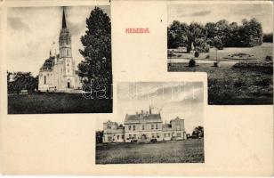 1912 Tompa (Kelebia mellett), Szent Anna templom, Redl kastély és park. Seefehlner J. L. kiadása (EK)