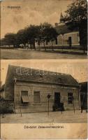 1931 Zalaszentlászló, Plébánia lak, Zalavölgyi Iparművek R.T. cseretelepe, Rauch Pál üzlete és saját kiadása (lyukak / pinholes)