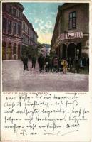 1902 Nagykanizsa, Nagy-Kanizsa; Városház utca, Unger Ullmann Elek üzlete, Alt és Böhm fióküzlete és saját kiadása (r)