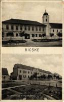 Bicske, Református iskola és templom, Kir. Járásbíróság az utca részlettel (EB)