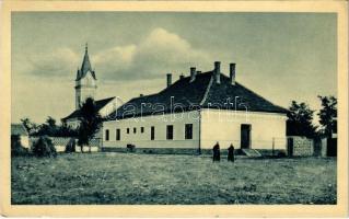 1938 Békéscsaba, Erzsébethelyi (Jamina) kapucinus zárda és templom. Francziszky György felvétele (EK)