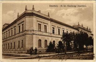 1927 Keszthely, M. kir. gazdasági akadémia. Náday Ignác kiadása (ázott sarok / wet corner)