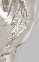 Ezüst (Ag) Art Deco kínálótál, jelzett, hibátlan, d: 25 cm, m: 13 cm cm, nettó: 540 g / Silver art d...
