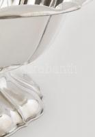 Ezüst (Ag) Art Deco kínálótál, jelzett, hibátlan, d: 25 cm, m: 13 cm cm, nettó: 540 g / Silver art d...