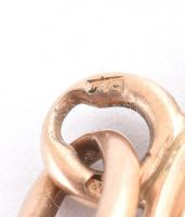 Arany (Au/*14k) foglalatban, arany Szent György érem, modern emlékveret, jelzett "S GORGIVS EQV...