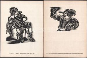 Molnár C. Pál: Cyrano de Bergerac. Magyar Grafikusok Könyvei. V. Bp., [1944], Szépmíves Műhely, (Kis...