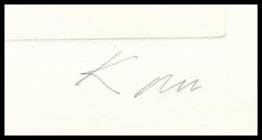 Kass János (1927-2010): Szent Ferenc a madaraknak prédikál (cím nélkül). Rézkarc, papír. Jelzett 20,...