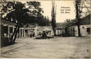 1915 Pöstyén, Piestany; régi fürdők. Lampl Gyula kiadása / Alte Bäder / old spas