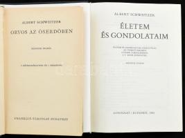 Schweitzer Albert: Orvos az őserdőben. Bp., (é.n.) Franklin. 165 p. 17 fényképpel és 1 térképpel. Ki...