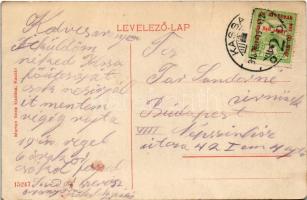 1915 Kassa, Kosice; Fő utca, Berkovits József, Weiner Izsó, Holzer Simon üzlete, Hubsch Kávéháza, lo...