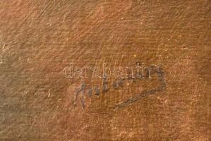 Mesterházy Dénes (1900-1949 körül): Szakállas férfi portréja. Olaj, karton, jelzett. Dekoratív, kiss...