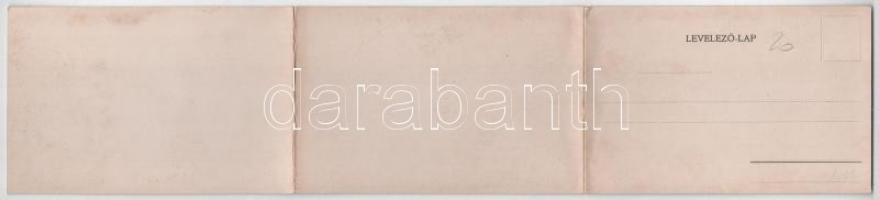 3-részes kihajtható művészlap nőkkel / 3-tiled folding art postcard with women (fl)