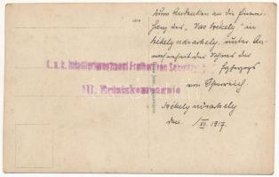 1917 Székelyudvarhely, Odorheiu Secuiesc; Vasszékely szobor avatási ünnepsége magyar címerrel és zás...