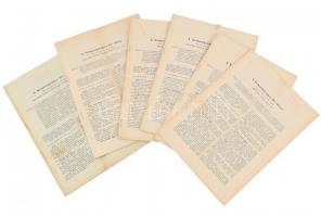 1920 Nemzetgyűlési értesítők, részben összetűzve, téma: Trianon