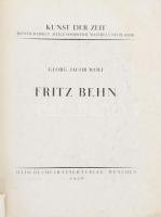 Wolf, Georg Jacob: Fritz Behn. München, 1928, Otto Oechelhäuser. Fritz Behn által DEDIKÁLT! Kiadói papírkötés, szakadásokkal.