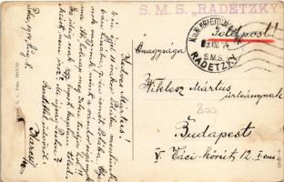 1914 Pola, Pula; G.C. 1913/14 + "K.U.K. KRIEGSMARINE S.M.S. RADETZKY" (fl)