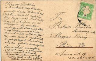 1912 Zagreb, Zágráb; Jurisiceva ulica / street, shops, tram / utca, üzletek, villamos (Rb)