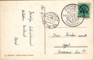 1941 Zombor, Sombor; Muska Preparandija / repülőgép / aircraft + "1941 Zombor visszatért" ...