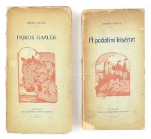 Krúdy Gyula 2 könyve: A podolini kisértet; Pajkos Gaálék. Bp., 1906, Rákosi Jenő, 259 p., 176+(1) p. Első kiadás. Sérült kiadói papírkötés, hiányos gerinccel, sérült borítóval, helyenként kissé sérült lapszélekkel.