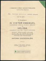 1937 Miniszterelnöki meghívó III. Viktor Emánuel olasz király fogadására