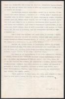 1949 Schöpflin Gyula (1910-2004) író, diplomata levele Teleki Sári (1920-1995) részére borítékkal