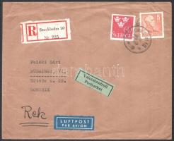 1949 Schöpflin Gyula (1910-2004) író, diplomata levele Teleki Sári (1920-1995) részére borítékkal