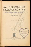 [Magyar Elek]: Az ínyesmester szakácskönyve. Bp., 1933, Athenaeum, 510+(1) p. Kissé viseltes kiadói ...
