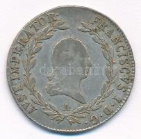 Ausztria 1823A 20kr Ag "I. Ferenc" T:2-,3 patina Austria 1823A 20 Kreuzer Ag "Franz I" C:VF,F patina Krause KM#2143