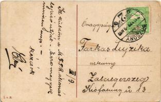 1913 Pozsony, Pressbrug, Bratislava; András király tér, Magyar Folyam és tengerhajózási Rt. / square...